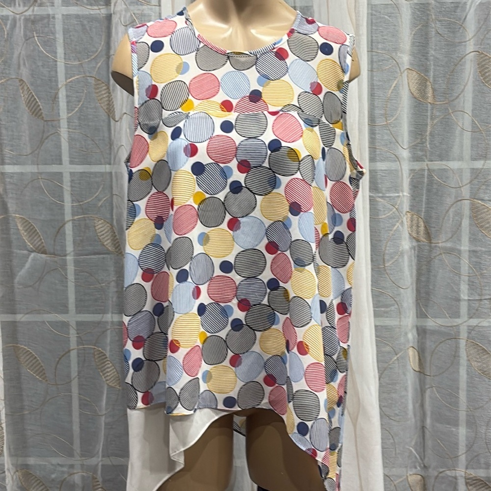❤️ Anne Klein polka dot top